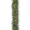 Christmas Central 9' X 18" Pre-Lit Garwood Spruce Artificial Christmas Garland, White LED Lights -Ornaments Store dnat gw1 300l 9n 1 1 76721.1587645161