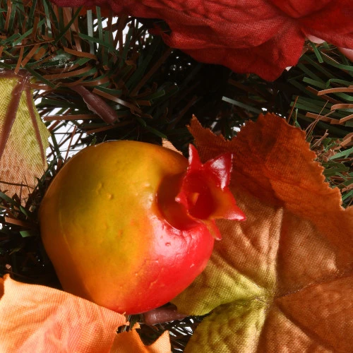 Christmas Central 24" Pre-lit Maple Berries And Cones Artificial Christmas Swag – Warm White LED Lights 4 Christmas Central 24" Pre-lit Maple Berries And Cones Artificial Christmas Swag – Warm White LED Lights - Image 2