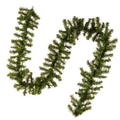 Christmas Central 9' X 10” Pre-Lit Kincaid Spruce Artificial Christmas Garland - Clear Lights -Ornaments Store dnat kcdr 9blo 1 4 31453.1670489788