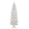 Christmas Central 7’ Pre-Lit White Kingswood Fir Pencil Artificial Christmas Tree, Clear Lights -Ornaments Store dnat kww7 300 70 01 12174.1664379666