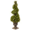 4' X 15” Pre-lit Potted Upright Juniper Spiral Artificial Christmas Tree – Clear Lights -Ornaments Store dnat lcysp4 320 48 01 04901.1631811180