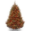 6.5' Natural Fraser Medium Fir Tree With Multi-color Lights -Ornaments Store dnat naffmh1 65rlo 1 44099.1631812647