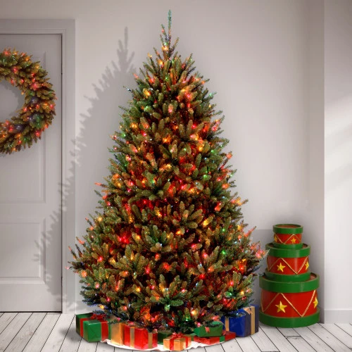 6.5' Natural Fraser Medium Fir Tree With Multi-color Lights 5 6.5' Natural Fraser Medium Fir Tree With Multi-color Lights - Image 3