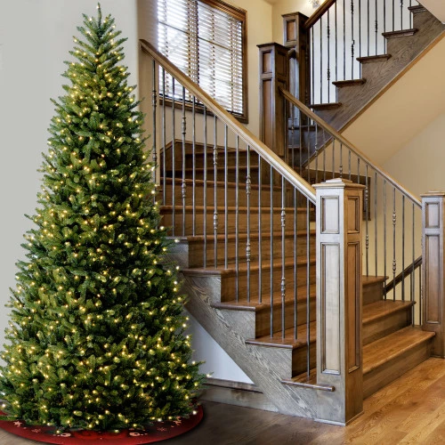12’ Pre-Lit Natural Fraser Medium Fir Artificial Christmas Tree – Clear Lights 5 12’ Pre-Lit Natural Fraser Medium Fir Artificial Christmas Tree – Clear Lights - Image 3
