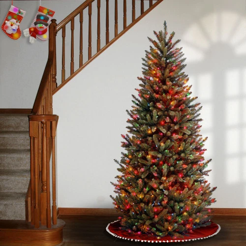 Christmas Central 7.5’ Pre-Lit Slim Natural Fraser Fir Artificial Christmas Tree, Multicolor Lights 5 Christmas Central 7.5’ Pre-Lit Slim Natural Fraser Fir Artificial Christmas Tree, Multicolor Lights - Image 3