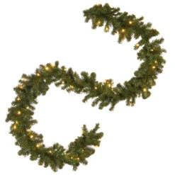 9' Pre-Lit North Valley Spruce Artificial Christmas Garland - Clear Lights -Ornaments Store dnat nrv7 302 9a 1 3 38580.1664901346