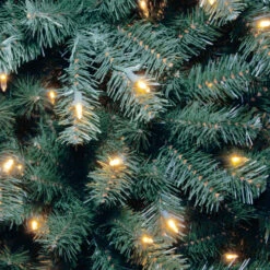 Christmas Central 7’ Pre-Lit Blue Full North Valley Spruce Artificial Christmas Tree, Clear Lights -Ornaments Store dnat nrvb7 306 70 2 59108.1651855849