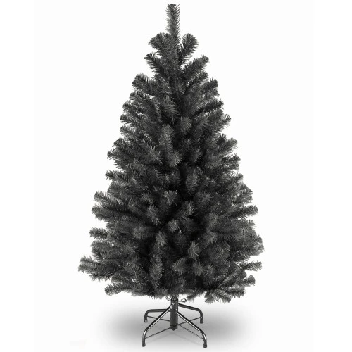 Christmas Central 4.5’ Black North Valley Spruce Artificial Christmas Tree, Unlit 3 Christmas Central 4.5’ Black North Valley Spruce Artificial Christmas Tree, Unlit