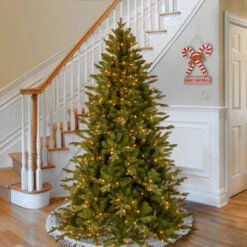 Christmas Central 7.5’ Pre-Lit Avalon Spruce Artificial Christmas Tree, Clear Lights -Ornaments Store dnat peav7 309 75 3 85594.1631812951