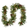 Christmas Central 9' X 10" Pre-Lit Berries And Pinecones Artificial Christmas Garland, Clear Lights -Ornaments Store dnat peco4 306 9a 1 1 27695.1665580047