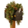 36" Colonial Battery Operated Artificial Christmas Mailbox Swag - Warm White LED Lights -Ornaments Store dnat peco7 395 36mb 1 78100.1587645163