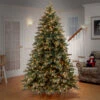7.5’ Pre-Lit Frosted Colorado Spruce Artificial Christmas Tree – Clear Lights