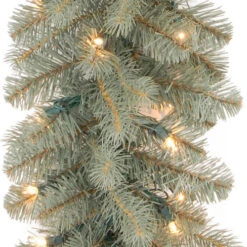 Christmas Central 9' X 10" Pre-Lit Downswept Douglas Fir Artificial Christmas Garland, Clear Lights -Ornaments Store dnat peddb1 312 9a 1 2 05614.1670489791