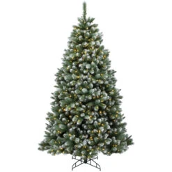 6.5’ Pre-Lit Finley Pine Artificial Christmas Tree - Clear Lights