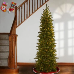 Christmas Central 6.5’ Pre-Lit Pencil Grande Fir Artificial Christmas Tree, Clear Lights -Ornaments Store dnat pegf4 334 65 4 04957.1631812349