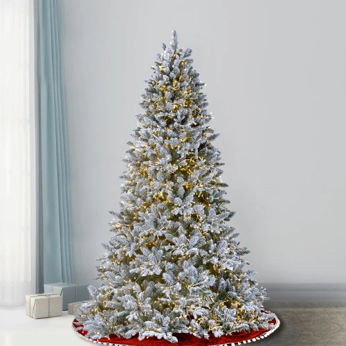 Christmas Central 6.5’ Pre-Lit Iceland Fir Artificial Christmas Tree, Clear Lights 4 Christmas Central 6.5’ Pre-Lit Iceland Fir Artificial Christmas Tree, Clear Lights - Image 2