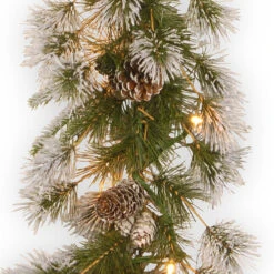 Christmas Central 9' X 10" Pre-Lit Liberty Pine Artificial Christmas Garland, Clear Lights -Ornaments Store dnat pelb7 300 9a 1 3 62888.1664552535