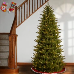 7.5’ Pre-Lit Natural Fraser Slim Artificial Christmas Tree – Clear Lights -Ornaments Store dnat penaf4 335 75 2 05390.1631812959