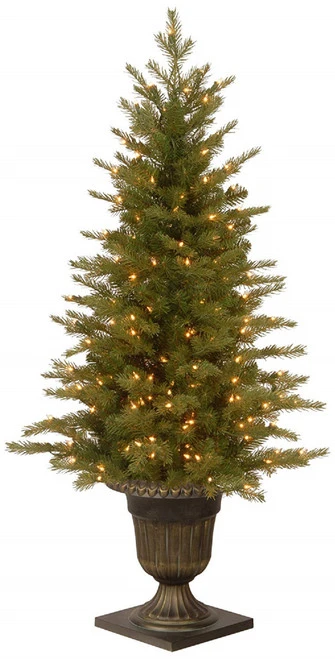 Christmas Central 4' Pre-lit Potted Nordic Spruce Entrance Artificial Christmas Tree, Clear Lights 3 Christmas Central 4' Pre-lit Potted Nordic Spruce Entrance Artificial Christmas Tree, Clear Lights