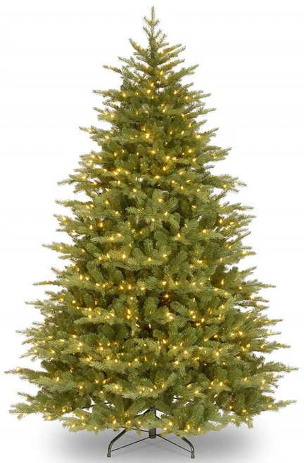 Christmas Central 9’ Pre-Lit Medium Nordic Spruce Artificial Christmas Tree, White Lights 3 Christmas Central 9’ Pre-Lit Medium Nordic Spruce Artificial Christmas Tree, White Lights