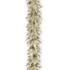 Christmas Central 9' X 12" Pre-Lit Snowy Sheffield Spruce Artificial Christmas Garland, Clear Lights -Ornaments Store dnat pesl3 307 9b 1 37871.1587645147