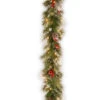 Christmas Central 9' X 12" Pre-Lit Wintry Berry Artificial Christmas Garland, Clear Lights 1 Christmas Central 9' X 12" Pre-Lit Wintry Berry Artificial Christmas Garland, Clear Lights -Ornaments Store dnat pewt 300 9b 1 1 73174.1671094453