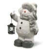16.25" Silver And Gray Snowman Christmas Candle Holder 2 16.25" Silver And Gray Snowman Christmas Candle Holder -Ornaments Store dnat pg11 20102 05191.1587645156