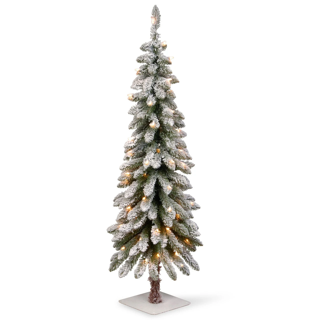 4' Pre-Lit Snowy Downswept Artificial Christmas Forestree – Clear White Incandescent Lights - 34246879 3 4' Pre-Lit Snowy Downswept Artificial Christmas Forestree – Clear White Incandescent Lights - 34246879