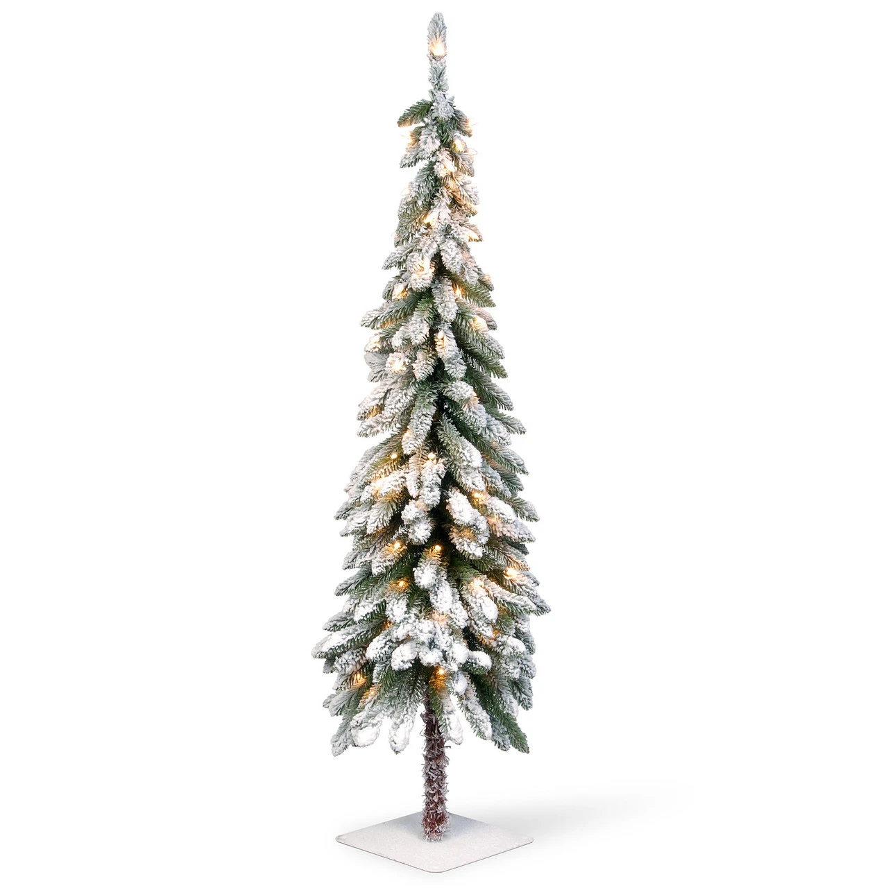 5' Pre-Lit Snowy Downswept Artificial Christmas Forestree – Clear White Incandescent Lights - 34246880 3 5' Pre-Lit Snowy Downswept Artificial Christmas Forestree – Clear White Incandescent Lights - 34246880