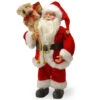 11.75" Red And White Handcrafted Christmas Standing Santa Figurine