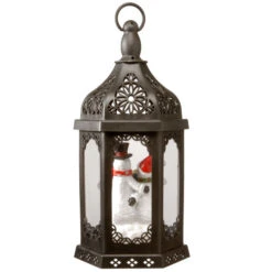 Christmas Central 15" LED Lighted Snowman Holding Wrapped Gifts Christmas Lantern -Ornaments Store dnat rac zhf03152 4 03644.1631811753