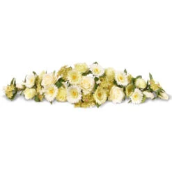 33" Ivory Spring Flowers Artificial Swag