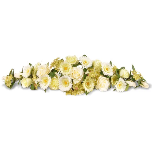33" Ivory Spring Flowers Artificial Swag 3 33" Ivory Spring Flowers Artificial Swag