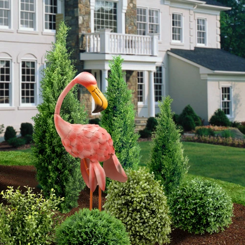 32" Pink Flamingo Garden Patio Accents 4 32" Pink Flamingo Garden Patio Accents - Image 2