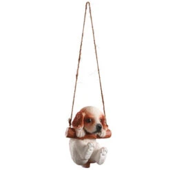 5" Brown And White Swinging Spaniel Puppy Decor -Ornaments Store dnat ras zhs10403 1 3 95339.1587644856