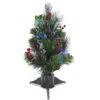 Christmas Central 18" Pre-Lit Full Crestwood Spruce Artificial Christmas Tree, Multicolor LED Lights -Ornaments Store dnat szcw7 126 18 1 1 90947.1587645072