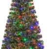 72" X 33” Pre-Lit Artificial Christmas Tree – Multi LED Lights -Ornaments Store dnat sze7 147 72 36297.1588357281