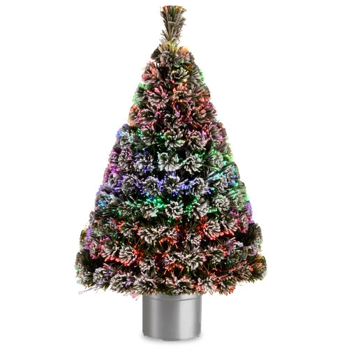 Christmas Central 4' Pre-lit Potted Flocked Evergreen Artificial Tabletop Christmas Tree 3 Christmas Central 4' Pre-lit Potted Flocked Evergreen Artificial Tabletop Christmas Tree