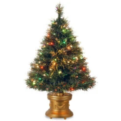 Christmas Central 3' Pre-Lit Medium Artificial Christmas Ice Tree, Multicolor LED Lights