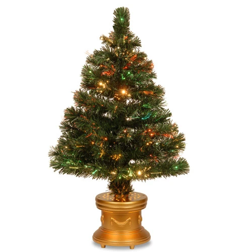 3' Pre-Lit Medium Fiber-Optic Artificial Christmas Tree - Multicolor LED Lights 3 3' Pre-Lit Medium Fiber-Optic Artificial Christmas Tree - Multicolor LED Lights