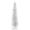 Christmas Central 7' Pencil Silver Tinsel Artificial Christmas Tree, Unlit -Ornaments Store dnat tt33 700 70 72817.1587644854