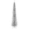 Christmas Central 9' Silver Pencil Tinsel Artificial Christmas Tree, Unlit -Ornaments Store dnat tt33 700 90 46852.1587644854