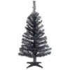 Christmas Central 3' Black Tinsel Artificial Christmas Tree, Unlit