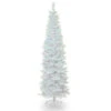 Christmas Central 7' Pencil White Iridescent Tinsel Artificial Christmas Tree, Unlit -Ornaments Store dnat tt33 713 70 05999.1587644856