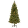 7' Pre-Lit Slim Canadian Grande Fir Artificial Christmas Tree - Clear Lights