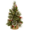 Christmas Central 18" Pre-Lit Medium Wintry Pine Artificial Christmas Tree, Warm White Lights -Ornaments Store dnat wp1 345 18 b1 1 96846.1665580040