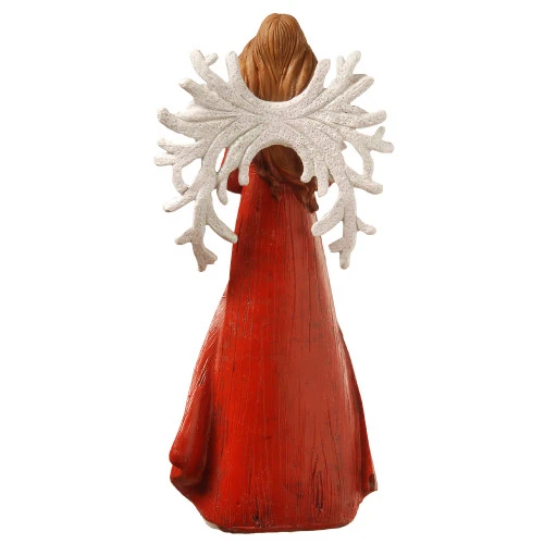 12" Red And White Beach Angel Tabletop Christmas Decor 4 12" Red And White Beach Angel Tabletop Christmas Decor - Image 2