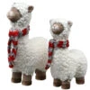Set Of 2 White And Red Wooly Sheep Tabletop Decor 7.5" 1 Set Of 2 White And Red Wooly Sheep Tabletop Decor 7.5" -Ornaments Store dnatpg11 18333 1 1 74924.1587645155