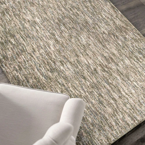 9' X 13' Gray And Green Rectangular Area Throw Rug 8 9' X 13' Gray And Green Rectangular Area Throw Rug - Image 6