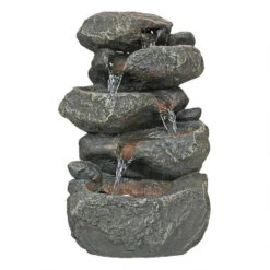 11" Waterfall Cascading Peaceful Garden Fountain -Ornaments Store dotsc20dw35127 2 19352.1665520525
